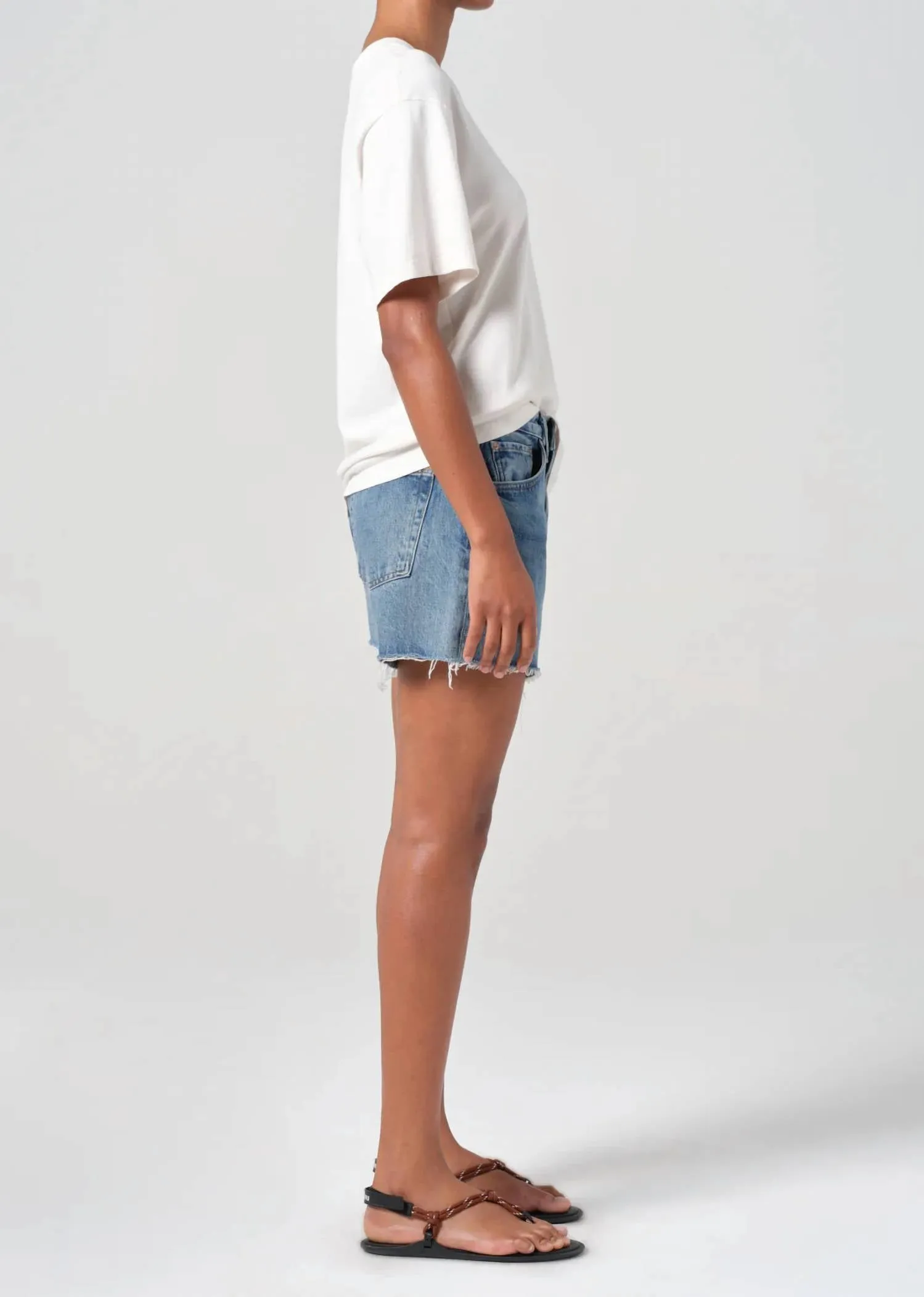 Agolde - Parker Long Cut Hem Short