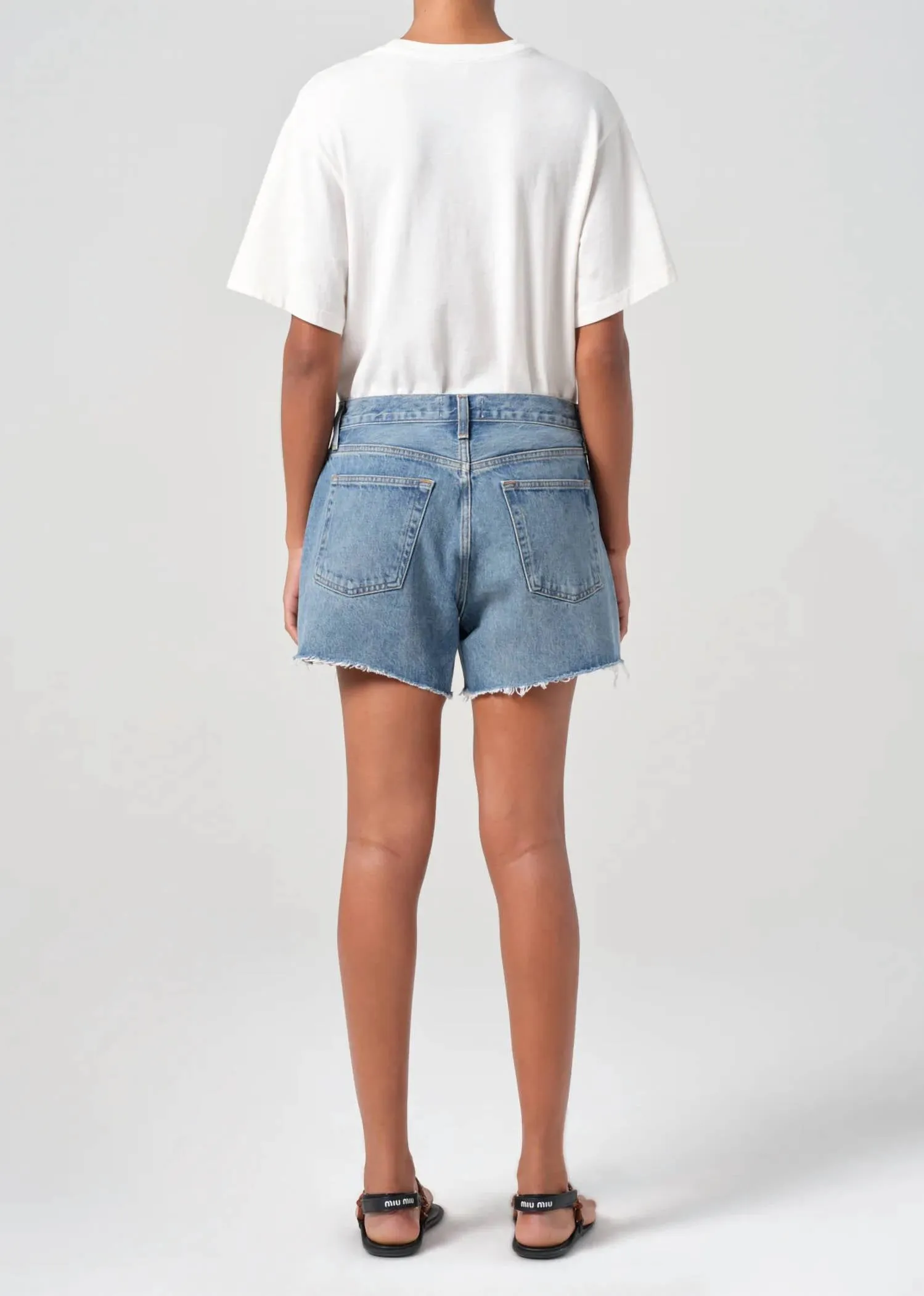 Agolde - Parker Long Cut Hem Short