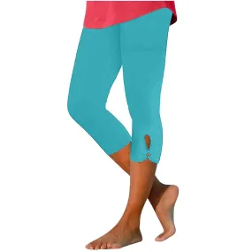 APIVOE Women's Casual Pants & Capris Palazzo Pants for Women Casual Flare Pants for Women Womens Capri Leggings Beach Pants for Women Lighten Deals of The Day