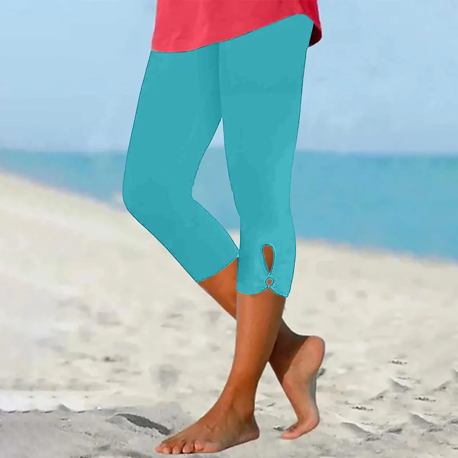 APIVOE Women's Casual Pants & Capris Palazzo Pants for Women Casual Flare Pants for Women Womens Capri Leggings Beach Pants for Women Lighten Deals of The Day