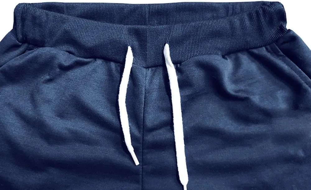 below The Knee Shorts for Men 3/4 Joggers Capri Pants Tapered Fit Workout Gym Training Running Workout Sweatpants