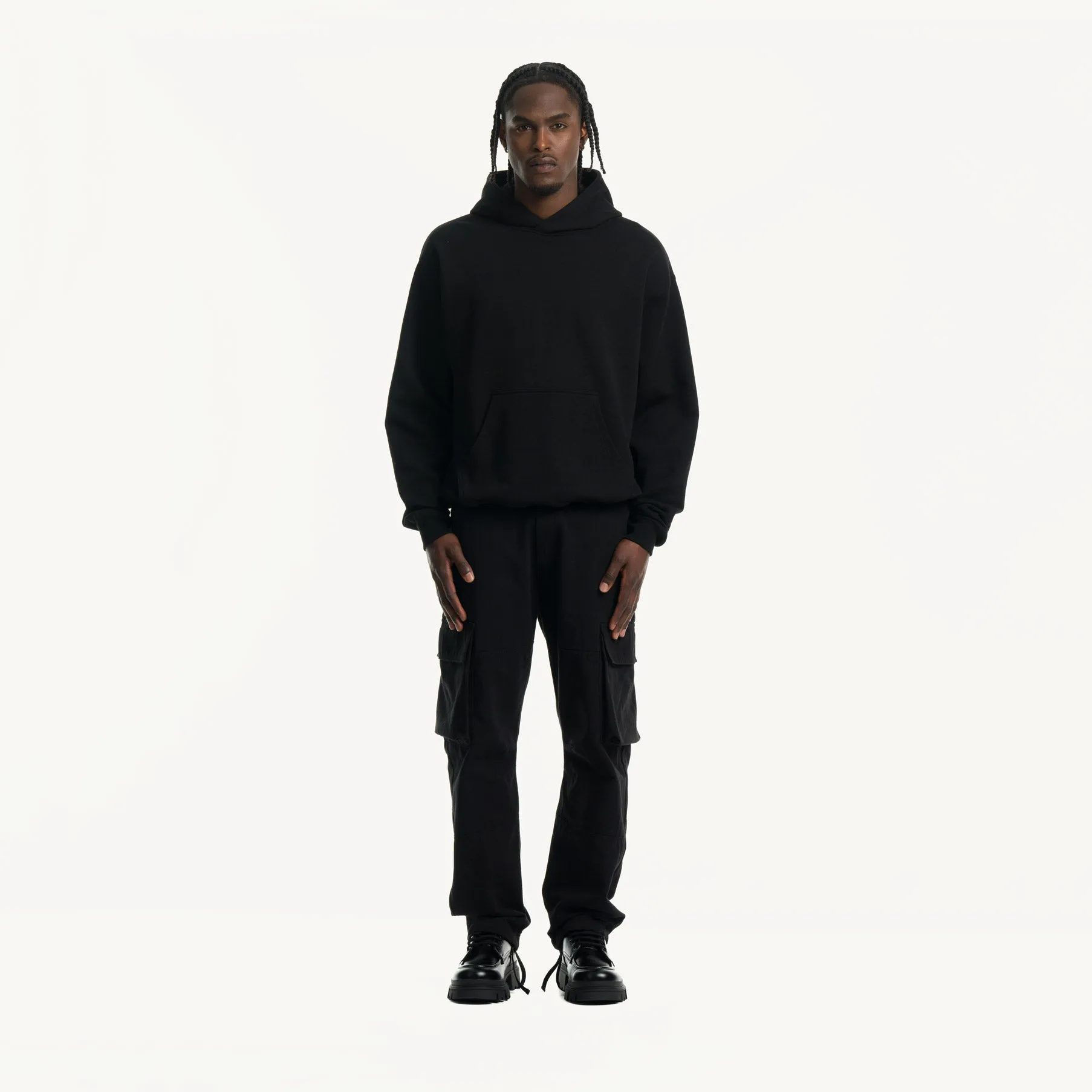Black Oversized Hoodie.