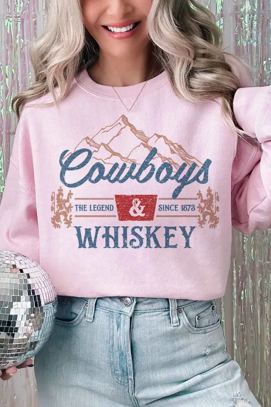 Cowboys and Whiskey {oversized sweatshirt}