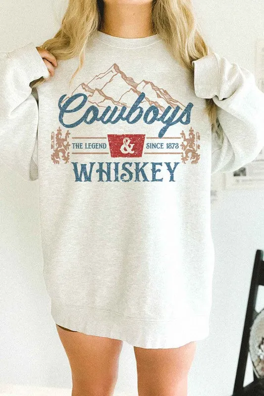 Cowboys and Whiskey {oversized sweatshirt}