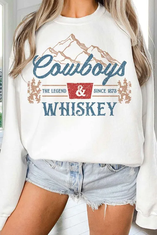 Cowboys and Whiskey {oversized sweatshirt}