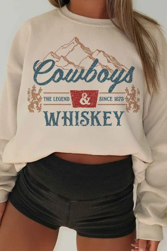 Cowboys and Whiskey {oversized sweatshirt}