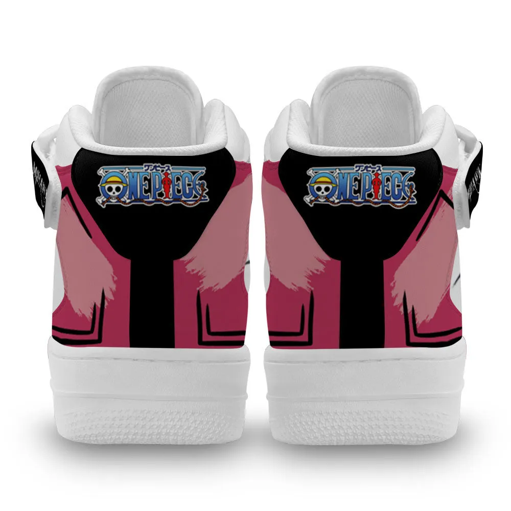 Dracule Mihawk Sneakers Air Mid Custom OP Anime Shoes