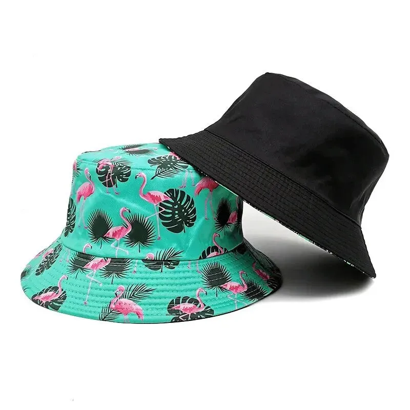 Flamingos Reversible Bucket Hat