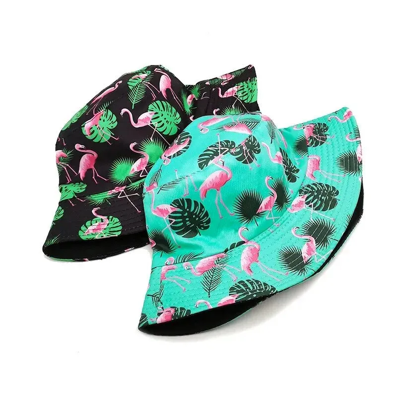 Flamingos Reversible Bucket Hat