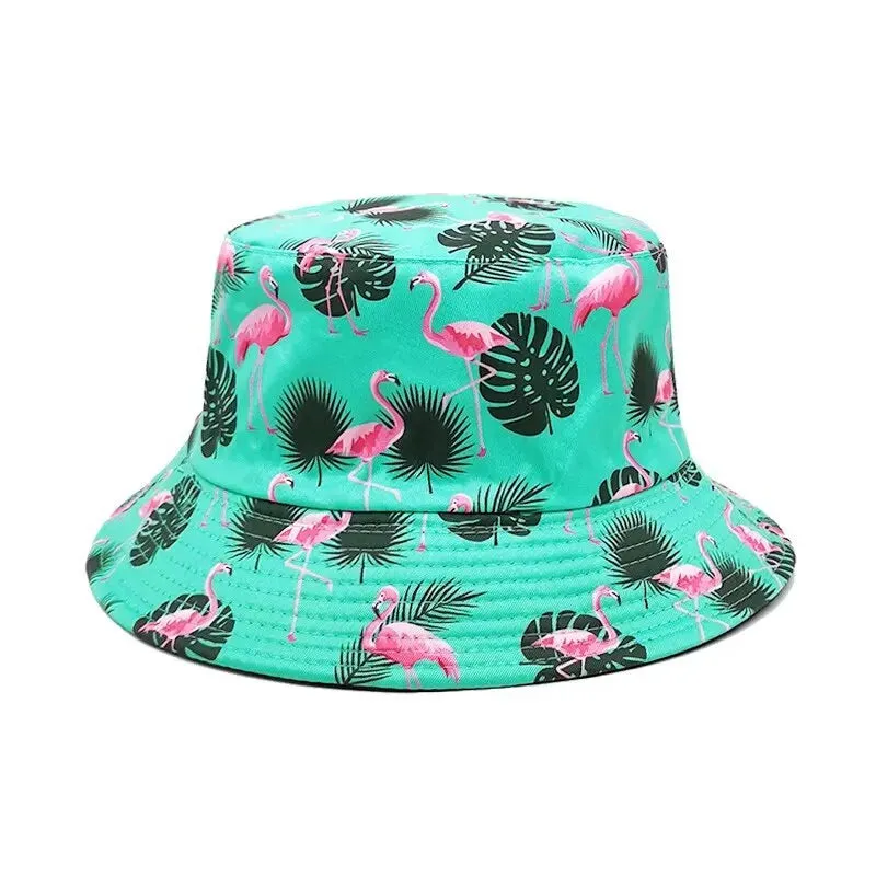 Flamingos Reversible Bucket Hat