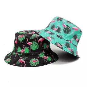 Flamingos Reversible Bucket Hat