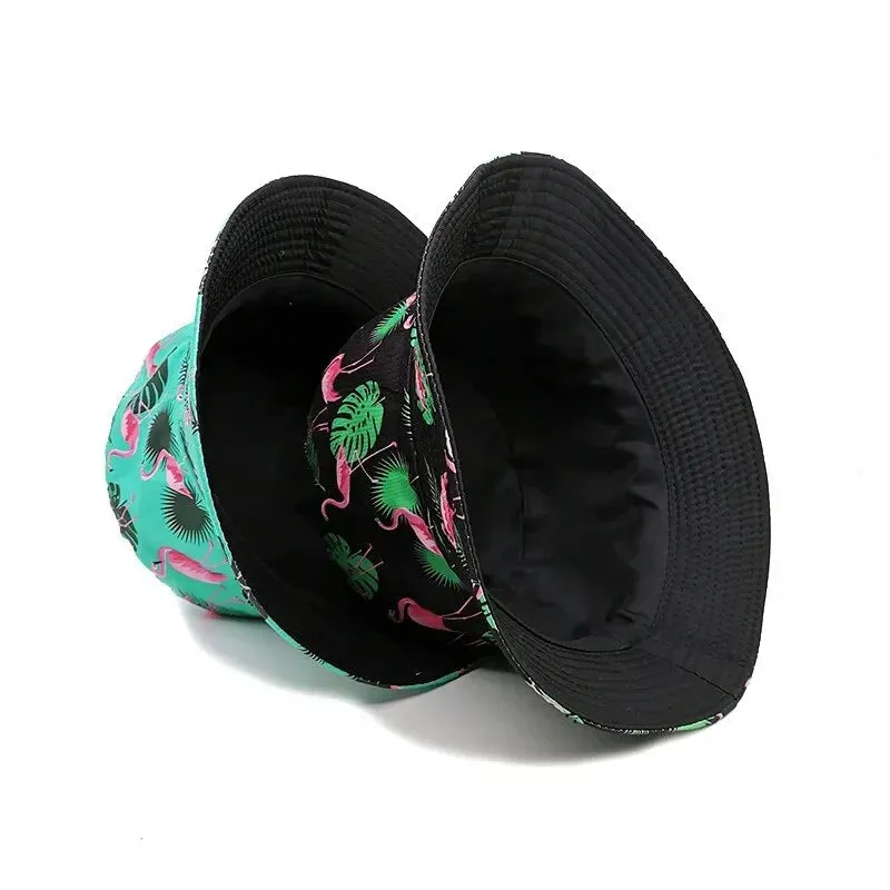 Flamingos Reversible Bucket Hat
