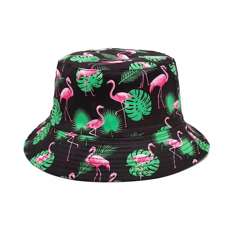 Flamingos Reversible Bucket Hat