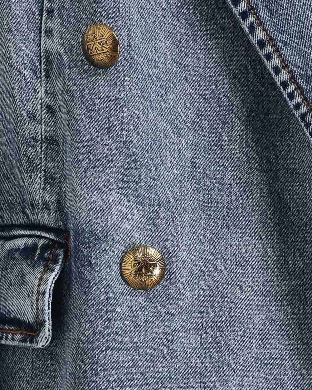 Luminosity Denim Blazer in Briny Blue