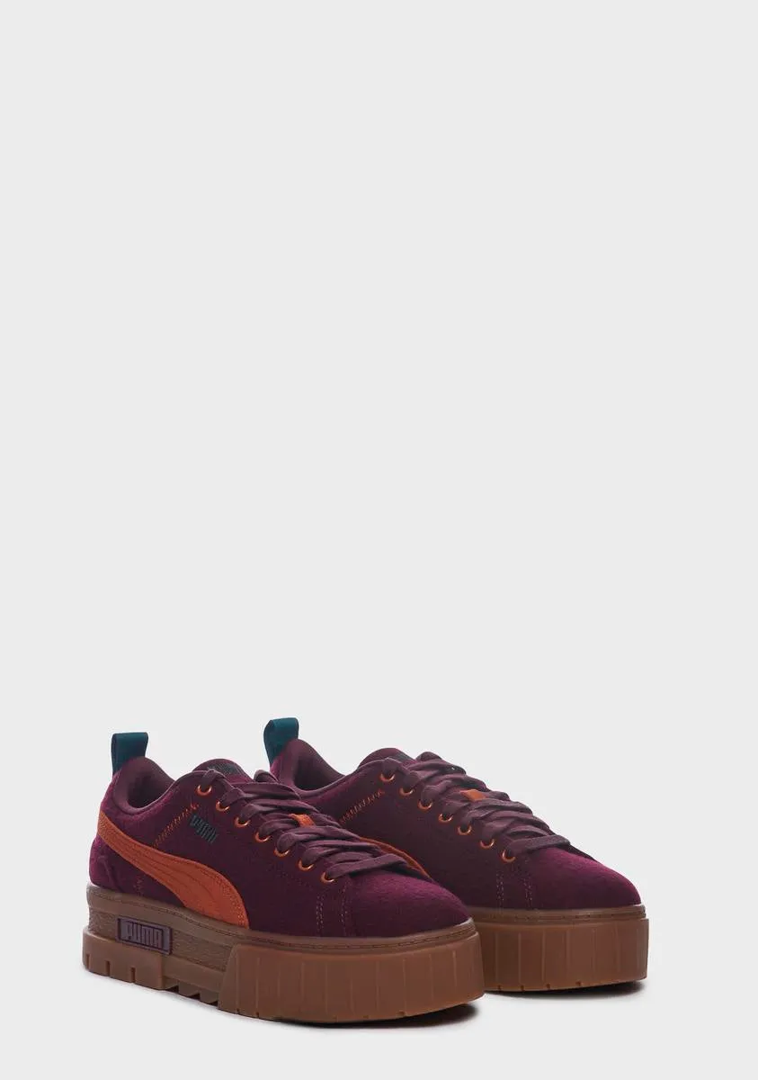 Mayze Wooly Platform Sneakers