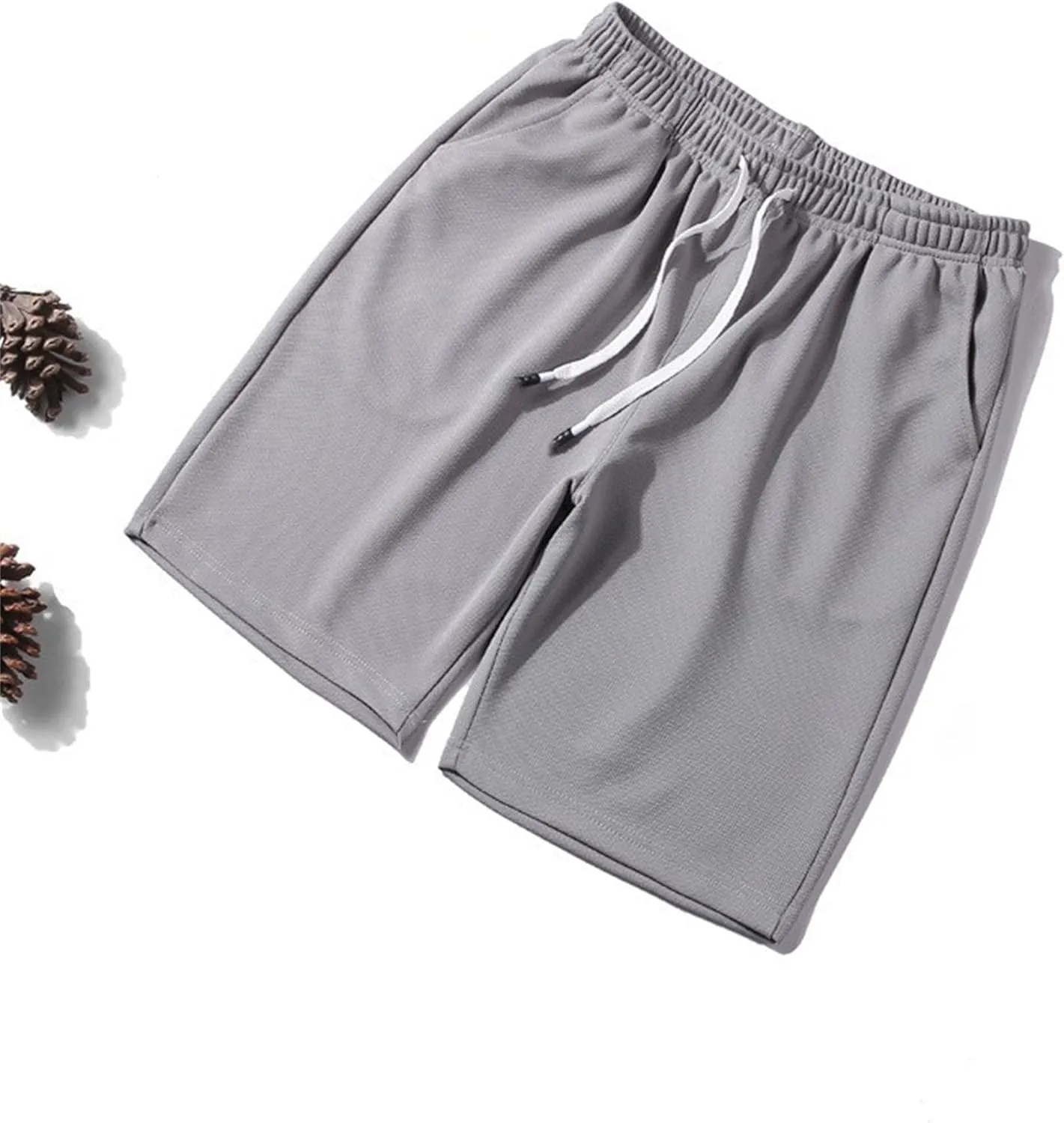 Men's Running Athletic Shorts Lightweight Quick Dry Sports Short Workout Gym Shorts with Pockets