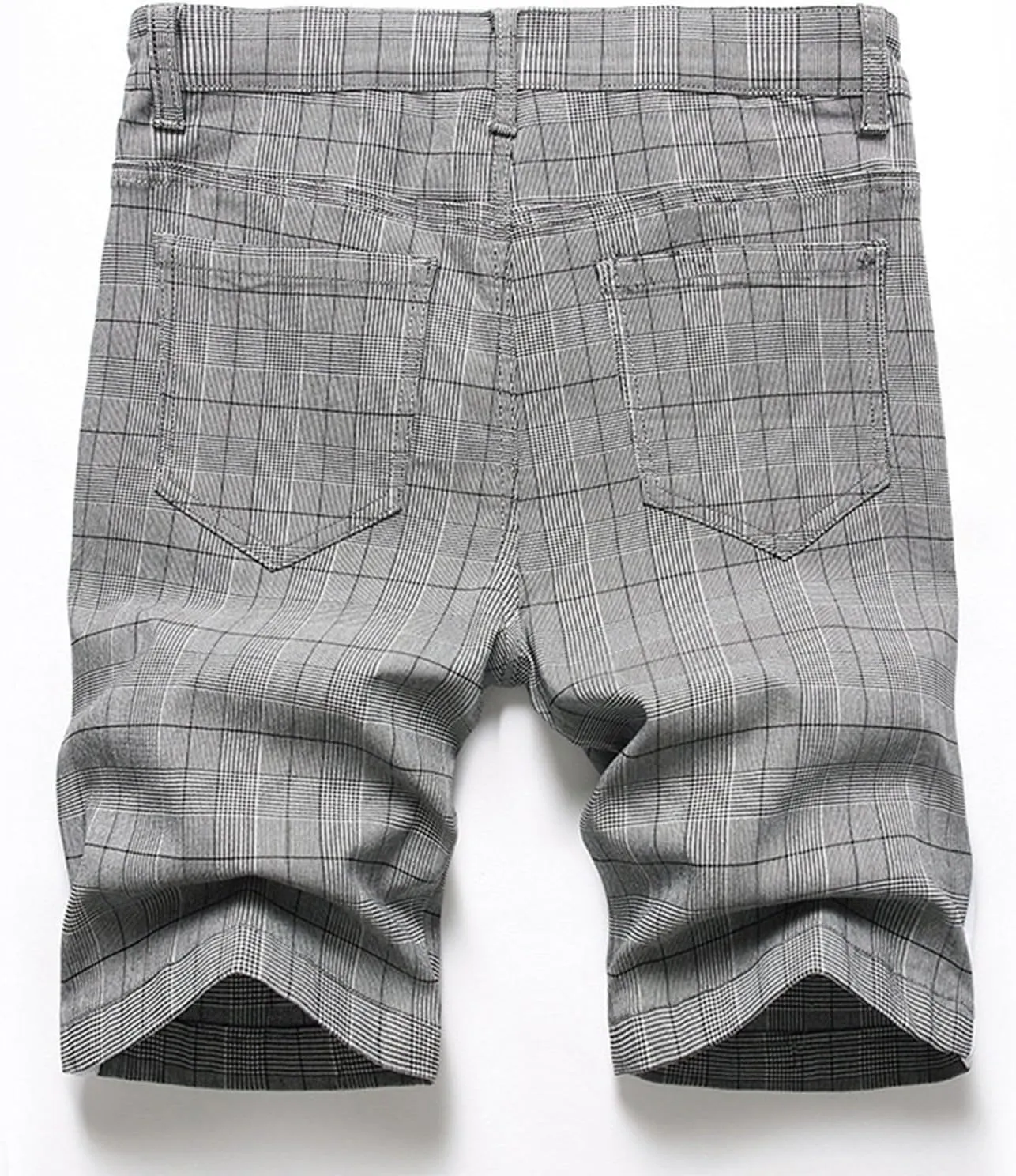 Mens Short Overalls Denim Ripped Denim Shorts Ripped Regular Fit 5-Pocket Jean Work Denim Shorts with Cargo Pockets