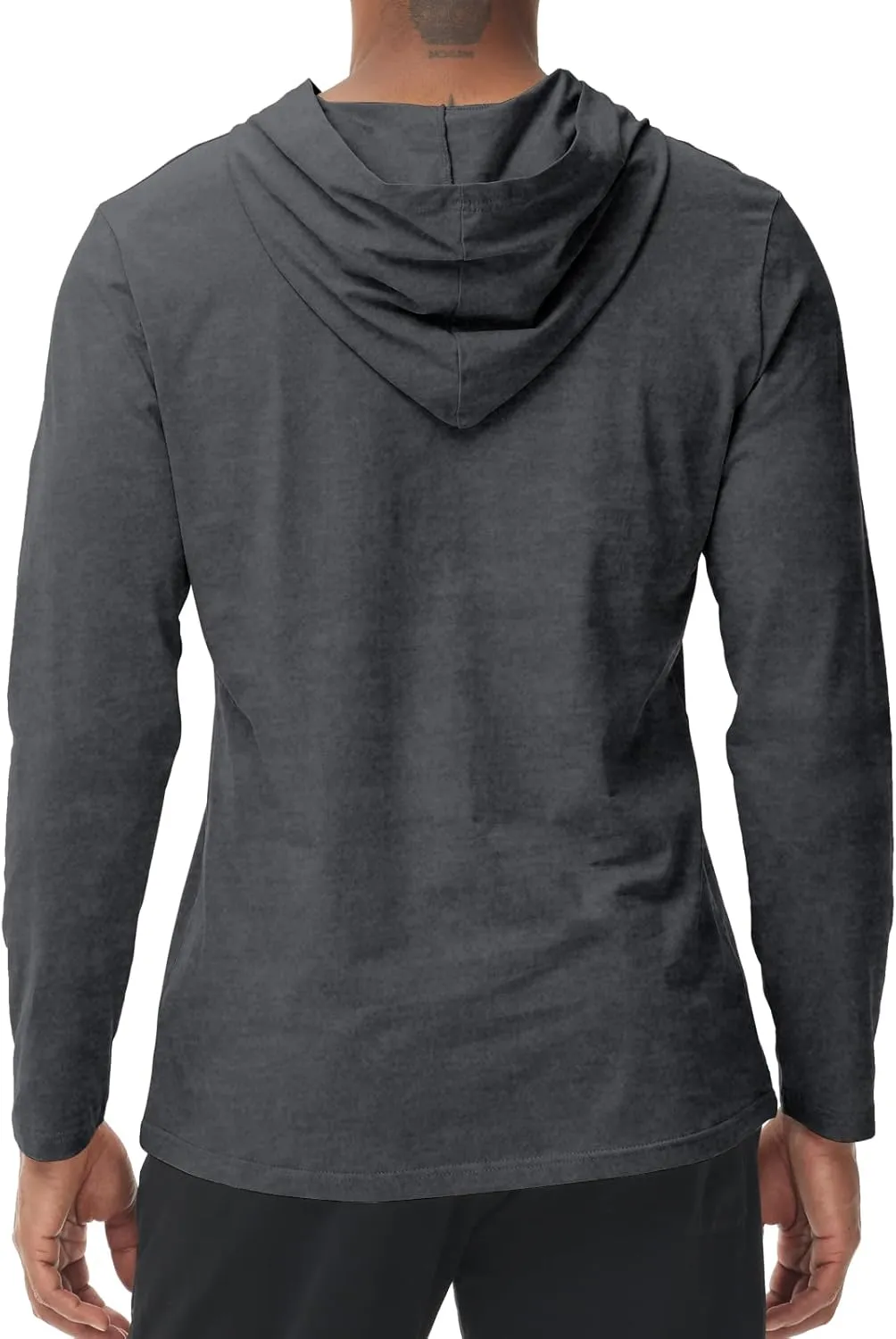 Muscle Killer Men's Workout Long Sleeve Hooded Fishing Shirts Dry Fit Hoodie Active Running
