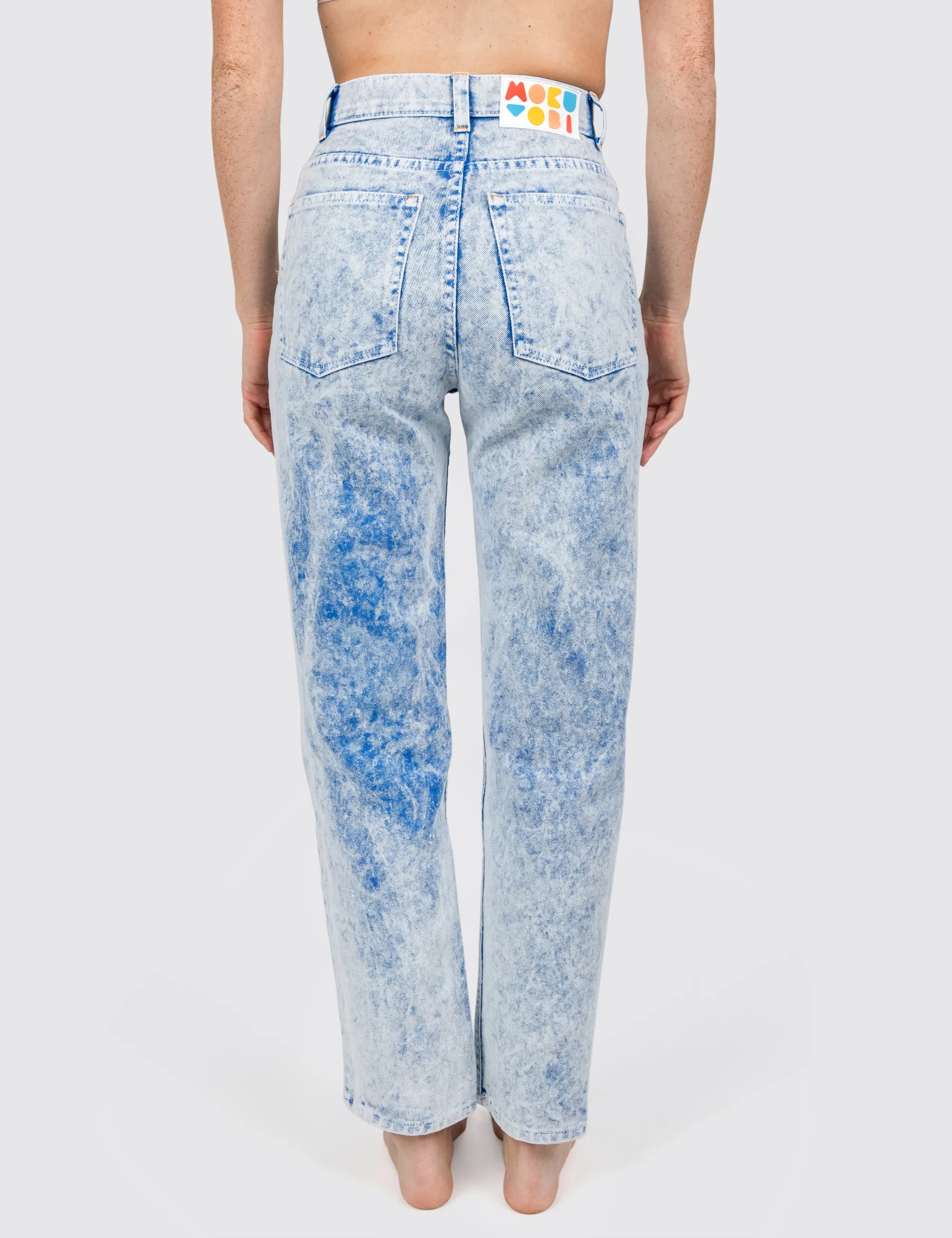 Plasma Acid Wash Denim Jeans