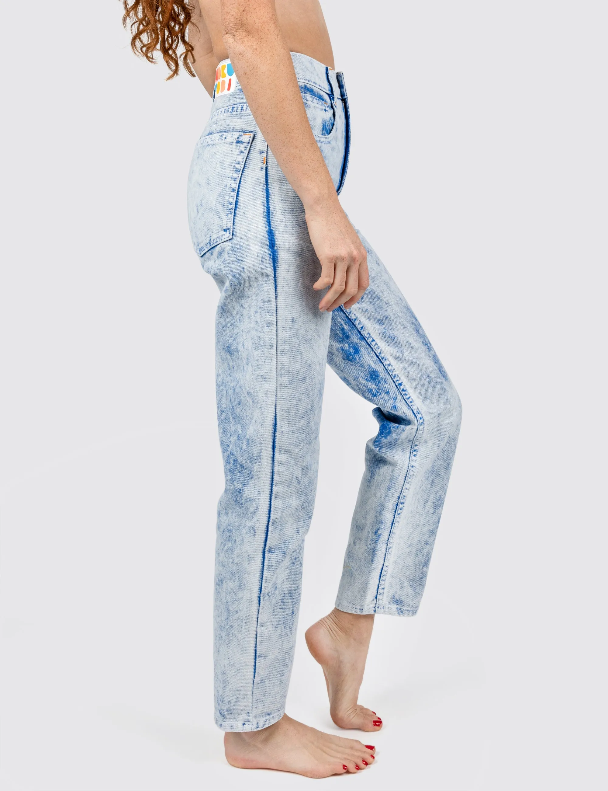 Plasma Acid Wash Denim Jeans