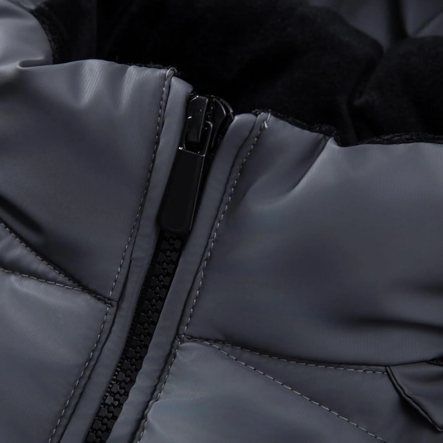 Plus Size Puffer Jacket Mens Hooded Down Jacket Patchwork Jackets Windproof Zipper Coat Winter Warm Cotton Jacke