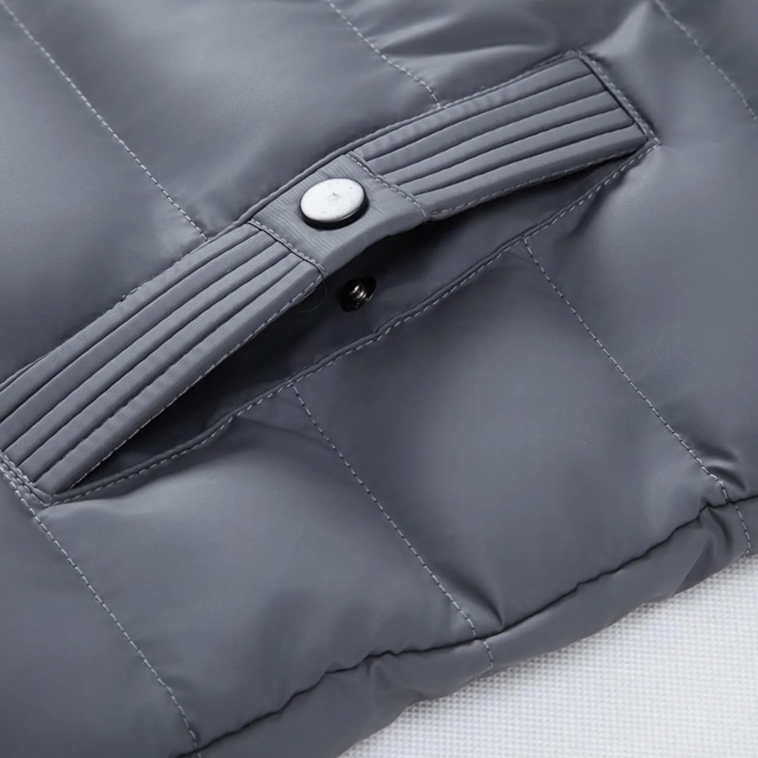 Plus Size Puffer Jacket Mens Hooded Down Jacket Patchwork Jackets Windproof Zipper Coat Winter Warm Cotton Jacke