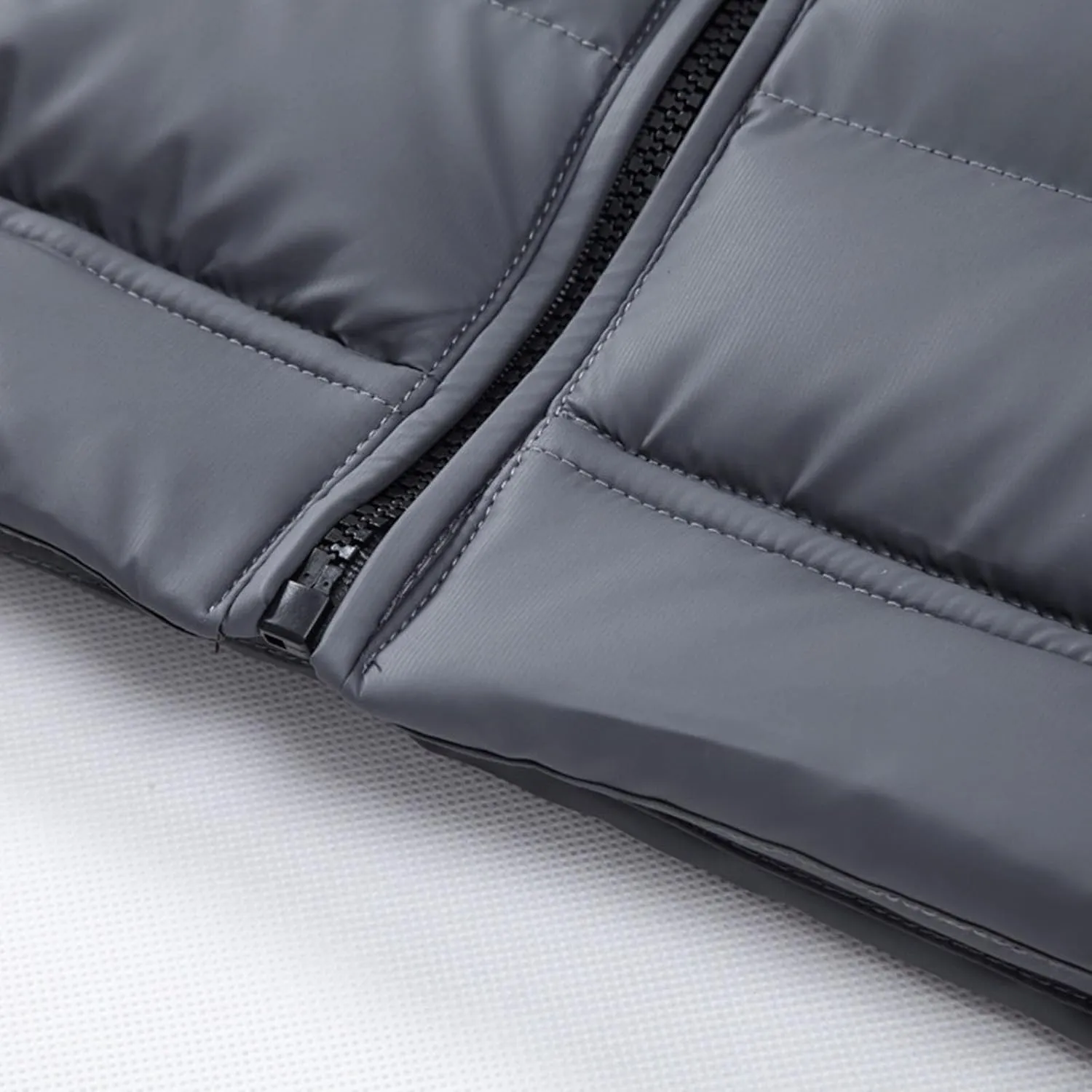 Plus Size Puffer Jacket Mens Hooded Down Jacket Patchwork Jackets Windproof Zipper Coat Winter Warm Cotton Jacke