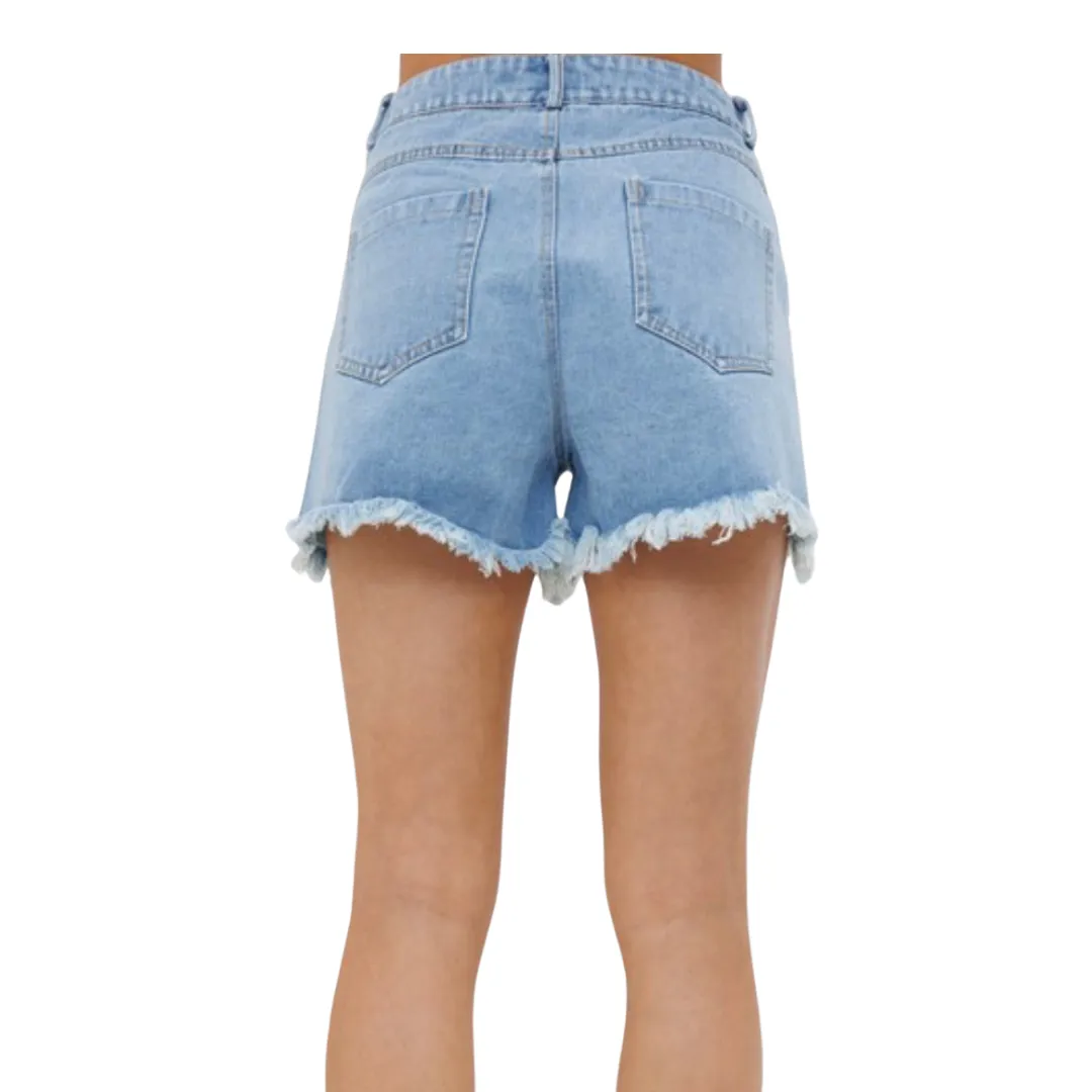 Rhinestones and Denim Shorts
