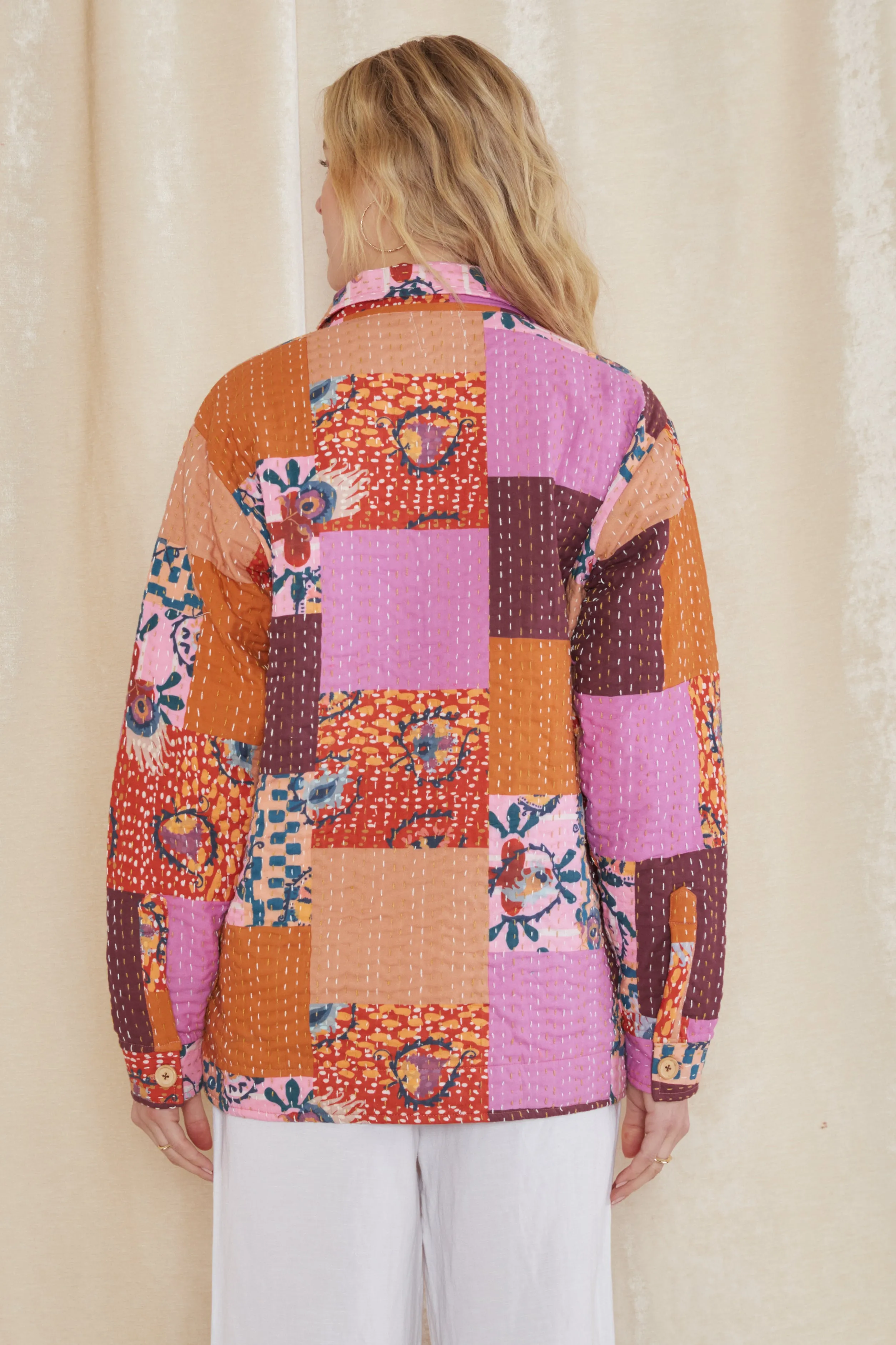 Saarik Patchwork Zip Up Jacket