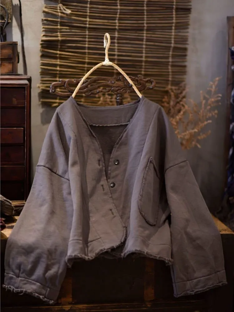 Short Patchwork Cotton Jacket