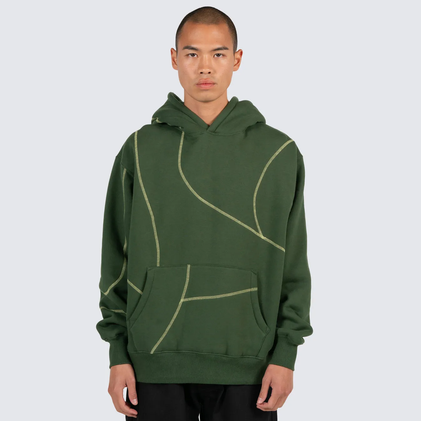 Vein Hoodie Green