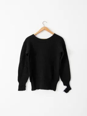 vintage 30s black sweater