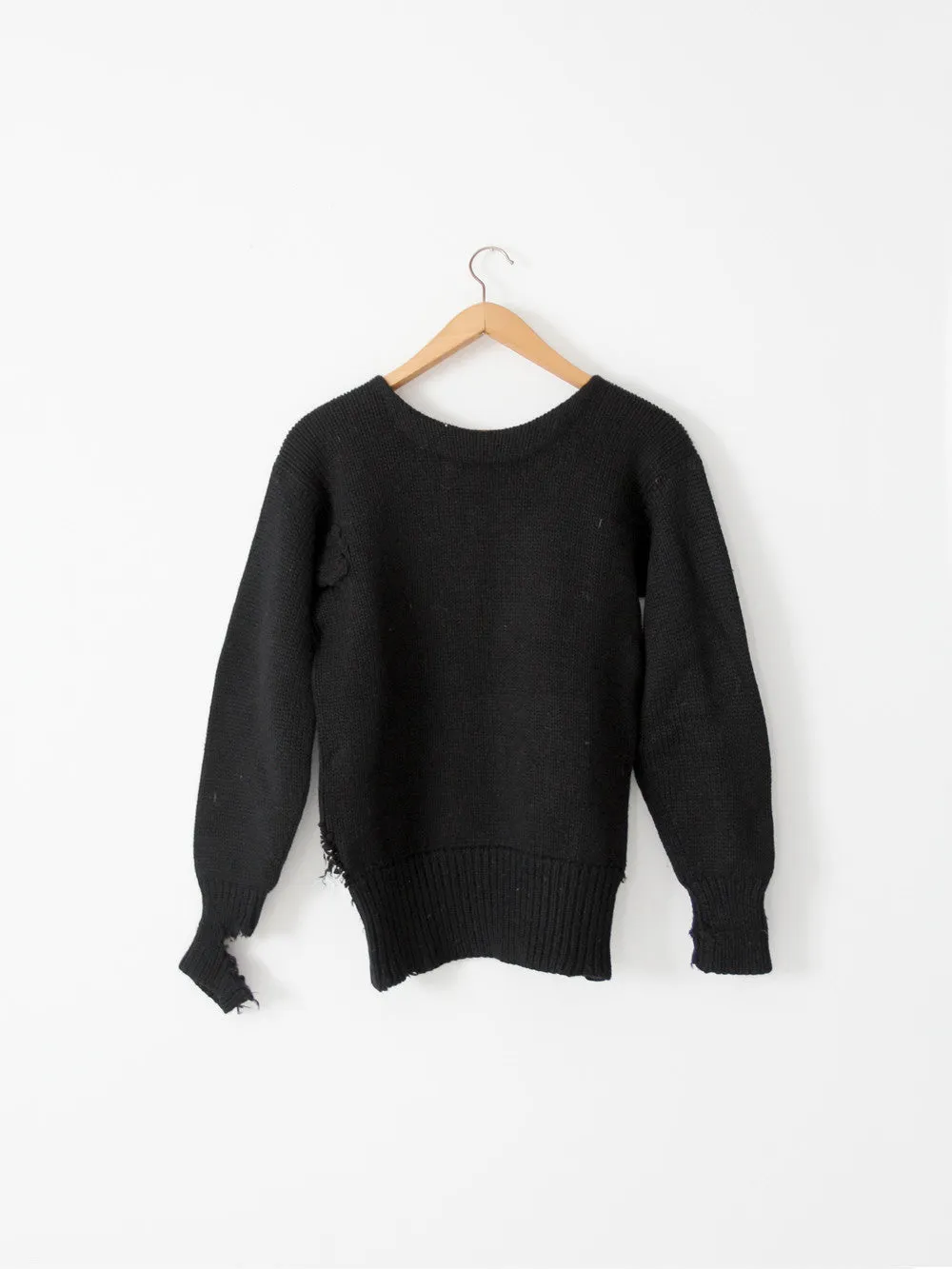 vintage 30s black sweater