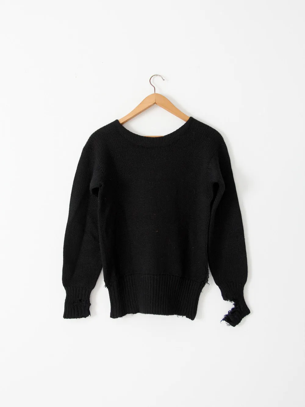 vintage 30s black sweater