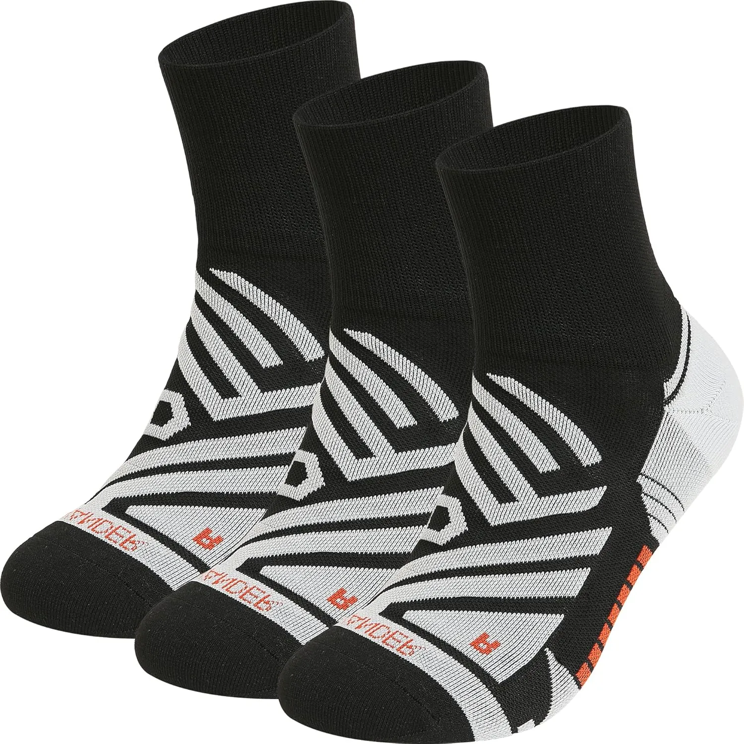 WANDER Athletic Ankle Socks Wicking Anti-Blister Lightweight Performance Running Socks for Men&Women with Cushion 3 Pairs