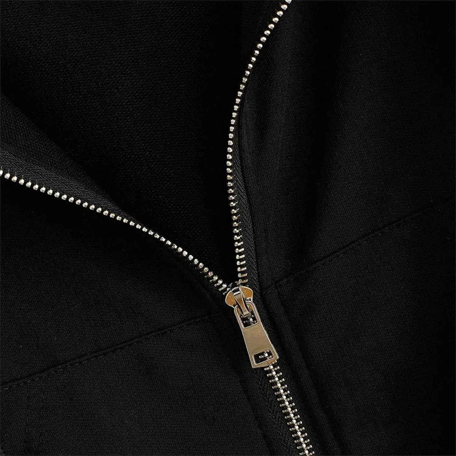 Women's Cropped Hoodies Fall Outfits Long Sleeve Zip Up Sweatshirt with Pocket Lightweight Hooded Pullover Tops