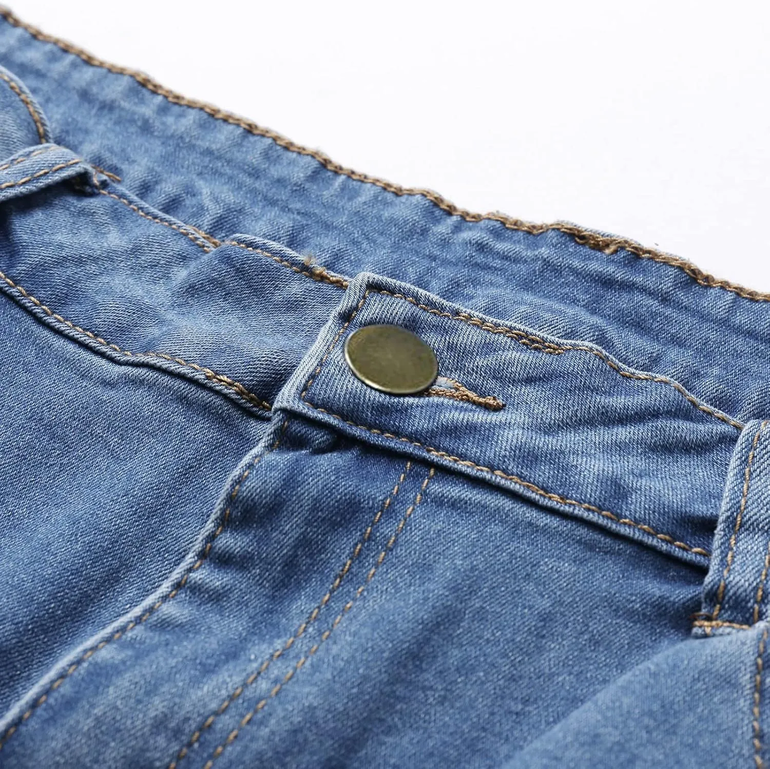 Womens Ripped Denim Shorts Distressed Bermuda Jeans Shorts Rolled Hem High Waisted Jean Shorts Casual Shorts Y2K Mini Jeans