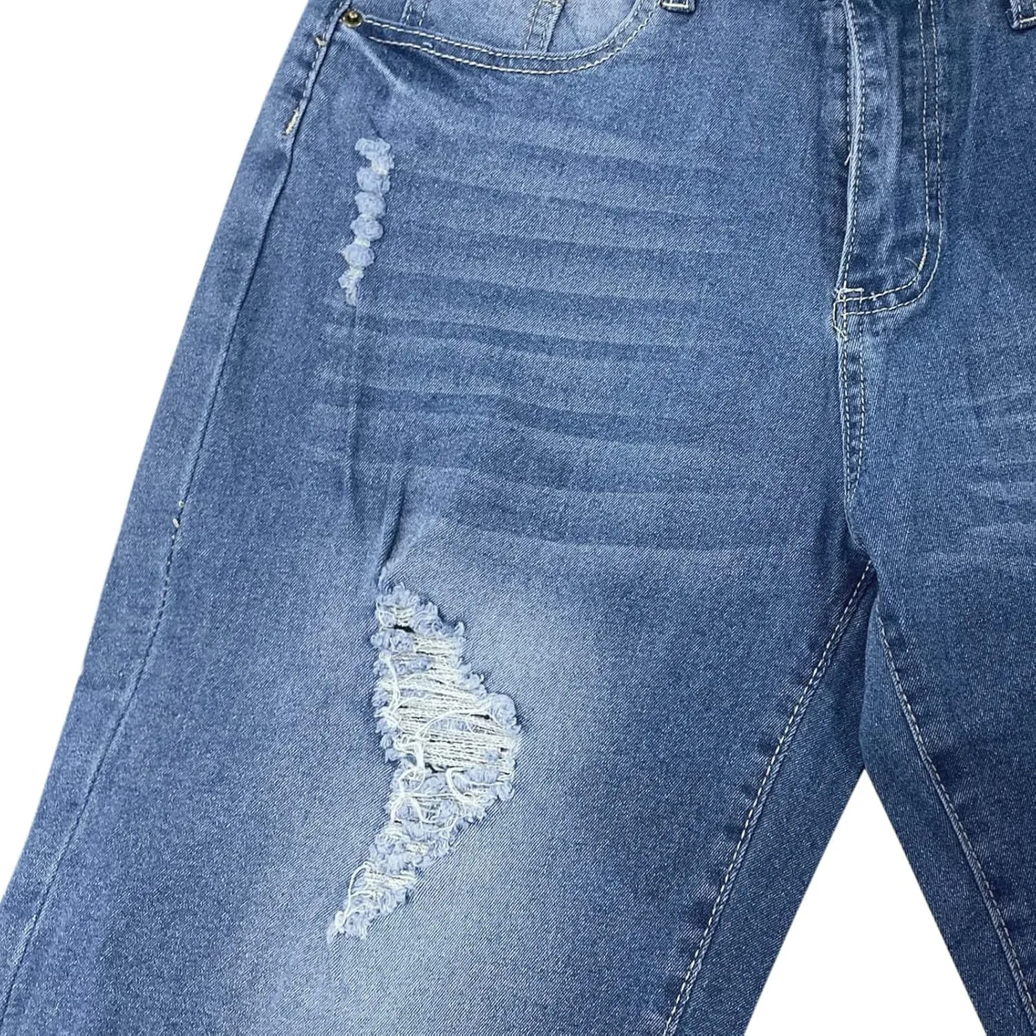 Womens Ripped Denim Shorts Distressed Bermuda Jeans Shorts Rolled Hem High Waisted Jean Shorts Casual Shorts Y2K Mini Jeans